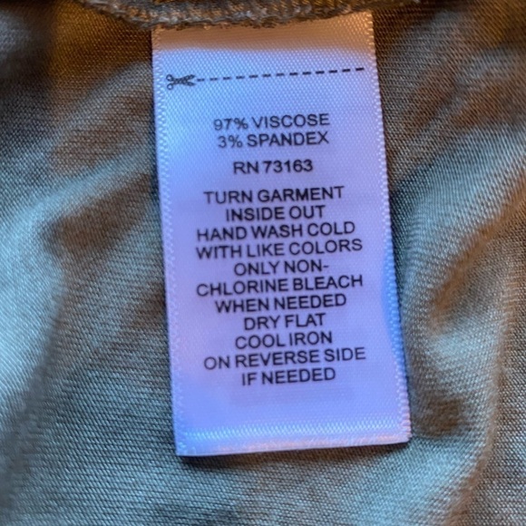 Spense Golden Palm Tree V-Neck Blouse Size Large - Picture 5 of 7